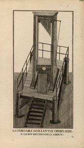 Una ghigliottina ordinaria. Ha, il buon sostegno per la libertà! da Unbekannt