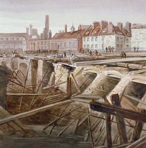 Un incidente vicino a Coppice Row, Farringdon Street, Città di Londra, 1862 da Unbekannt