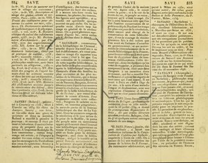 Resoconto di Claude Marin Saugrain, zio di Antoine Saugrain, 15 febbraio 1735 da Unbekannt