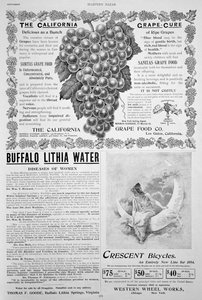 Una pagina pubblicitaria in Harper