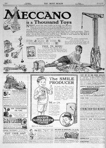 Pagina pubblicitaria in The Boys Realm, Natale 1921 da Unbekannt
