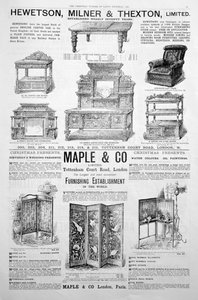 Una pagina pubblicitaria nella rivista Ladys Pictorial di Natale 1891