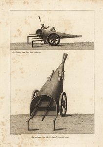 Un antico carro da guerra usato durante l