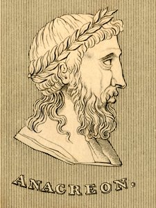 Anacreonte, c582-485 a.C., 1830 da Unbekannt