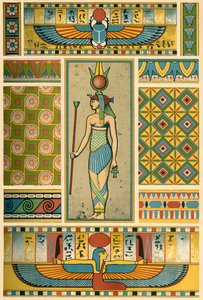 Decorazione egizia antica, 1898 da Unbekannt