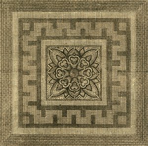 Pavimento romano antico trovato in Threadneedle Street, 1841, 1897 da Unbekannt