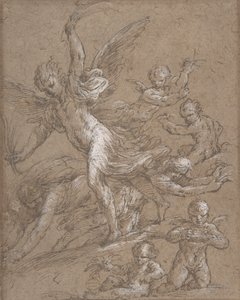 Angeli e putti, XVII secolo da Unbekannt