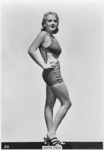 Anita Page, attrice cinematografica americana, c1938