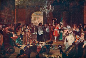 Anticamera a Whitehall durante gli ultimi momenti di Carlo II, 1685, 1905 da Unbekannt