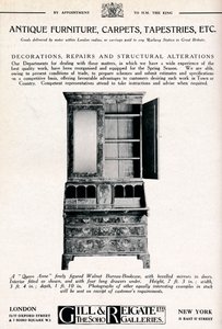 Mobili antichi, tappeti, arazzi ecc., 1921 da Unbekannt