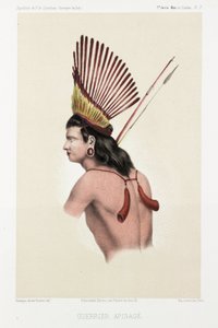 Guerriero Apinage, Brasile, c. 1843-1847