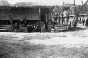 Caffetteria araba, Baghdad, Mesopotamia, Prima Guerra Mondiale, 1918