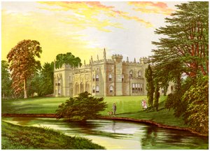 Arbury Hall, Warwickshire, casa della famiglia Newdegate, c1880 da Unbekannt