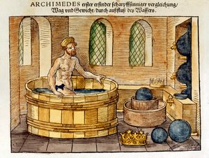 Archimede nel suo bagno, 1547 da Unbekannt