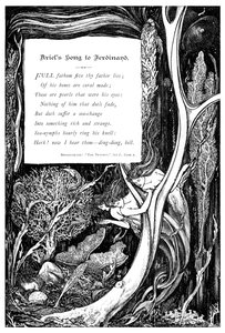 Canzone di Ariel per Ferdinando, 1895 da Unbekannt