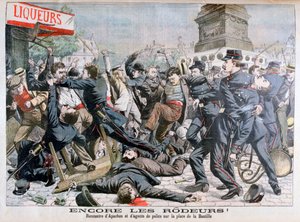 Criminali armati che combattono con la polizia, Place de la Bastille, Parigi