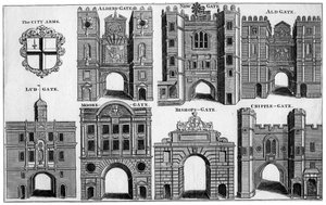 Armi e porte della Città di Londra, c1650 19º secolo