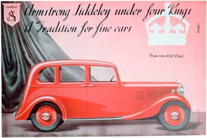 Pubblicità di Armstrong Siddeley Motors, 1937 da Unbekannt