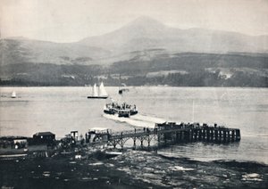 Arran - Molo di Brodick e Goatfell, 1895 da Unbekannt
