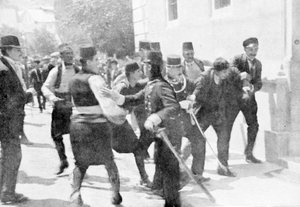 Arresto di Gavrilo Princip, assassino dell