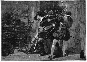 Arresto di Guy Fawkes nelle cantine del Parlamento, 1605 XIX secolo da Unbekannt
