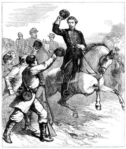 Arrivo del Generale McClellan a Williamsburg, Virginia, 1862 c1880 da Unbekannt