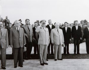 Arrivo della delegazione sovietica a Belgrado, Jugoslavia, 26 maggio 1955 da Unbekannt