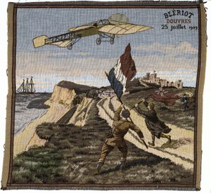 Arrivo di Louis Bleriot a Dover in Inghilterra, il 25 luglio 1909