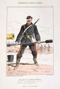 Artiglieria della Guardia Nazionale, Assedio di Parigi, 1870-1871 da Unbekannt