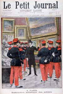 Istruzione artistica dei soldati francesi al Salon, Parigi da Unbekannt