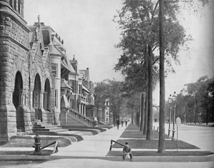 Viale Ashland, Chicago, c1897 da Unbekannt