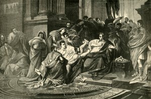 Assassinio di Giulio Cesare, 1890 da Unbekannt