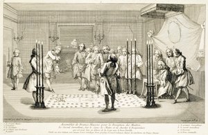 Assemblea di Massoni prima dell