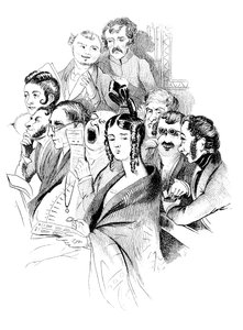 A un concerto, XIX secolo