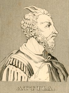 Attila, c406-453, 1830 da Unbekannt