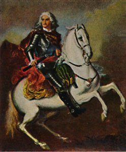 August der Starke 1670-1733 - Dipinto di Silvestre, 1934 da Unbekannt