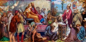 Agostino predica a Ethelbert e Bertha, 1925 da Unbekannt