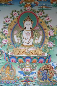Avalokitesvara, buddha della compassione, Kathmandu, Nepal da Unbekannt