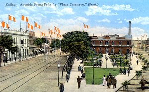 Avenida Saenz Pena e Plaza Casanave, Callao, Perù da Unbekannt