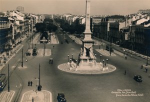 Avenida da Liberdade, Lisbona, Portogallo, c1936 da Unbekannt