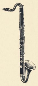 Clarinetto basso in Si bemolle, 1895 da Unbekannt