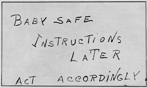 Istruzioni per la sicurezza del bambino, 1932, 1938 da Unbekannt
