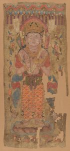 Stendardo con Bodhisattva, possibilmente Mahamayuri, IX-X secolo