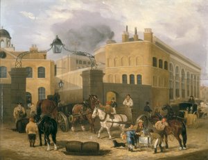 Birreria di Barclay e Perkins a Southwark, c1840 da Unbekannt
