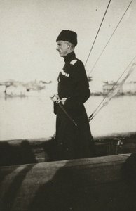 Barone Pyotr Nikolayevich Wrangel sullo yacht Lucullus. Lemnos, 1921 da Unbekannt