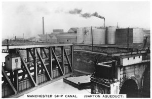 Acquedotto di Barton, canale di Manchester, 1936