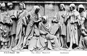 Bassorilievo dal Memoriale di Albert, Londra, inizio XX secolo