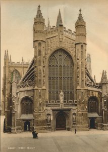Abbazia di Bath, facciata ovest, c1925 da Unbekannt