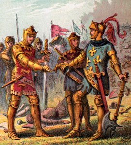 Battaglia di Poitiers, 1356, c1850