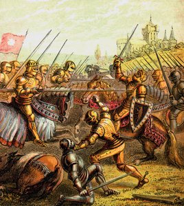 Battaglia di Tewkesbury, 1471, c1850 da Unbekannt